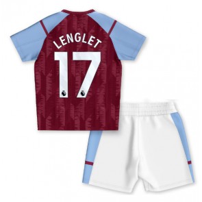 Aston Villa Clement Lenglet #17 Hemmaställ Barn 2023-24 Kortärmad (+ Korta byxor)